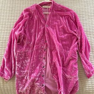 Free People daydream velvet button down.